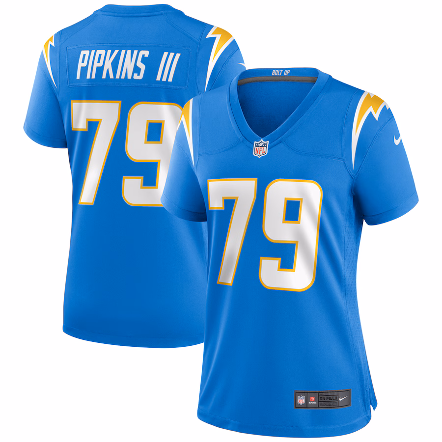 Women's Los Angeles Chargers Trey Pipkins III Nike Powder Blue Game Jersey - ujerseystore