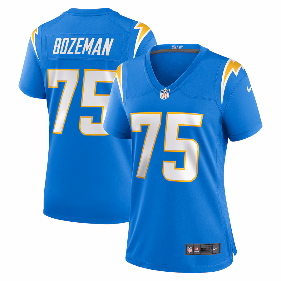 Women's Los Angeles Chargers Bradley Bozeman Nike  Powder Blue  Game Jersey - ujerseystore