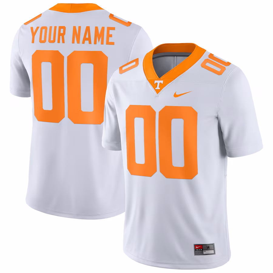 Tennessee Volunteers Nike Football Custom Game Jersey - White - ujerseystore