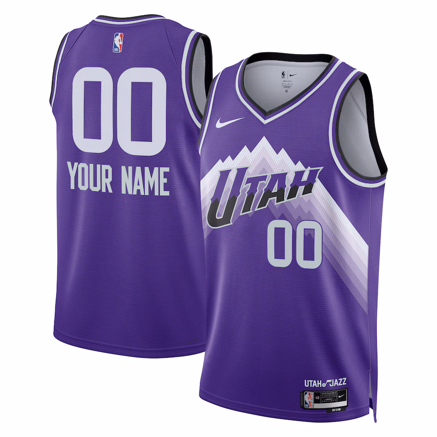 Unisex Utah Jazz  Nike Purple 2023/24 Custom Swingman Jersey - City Edition - ujerseystore
