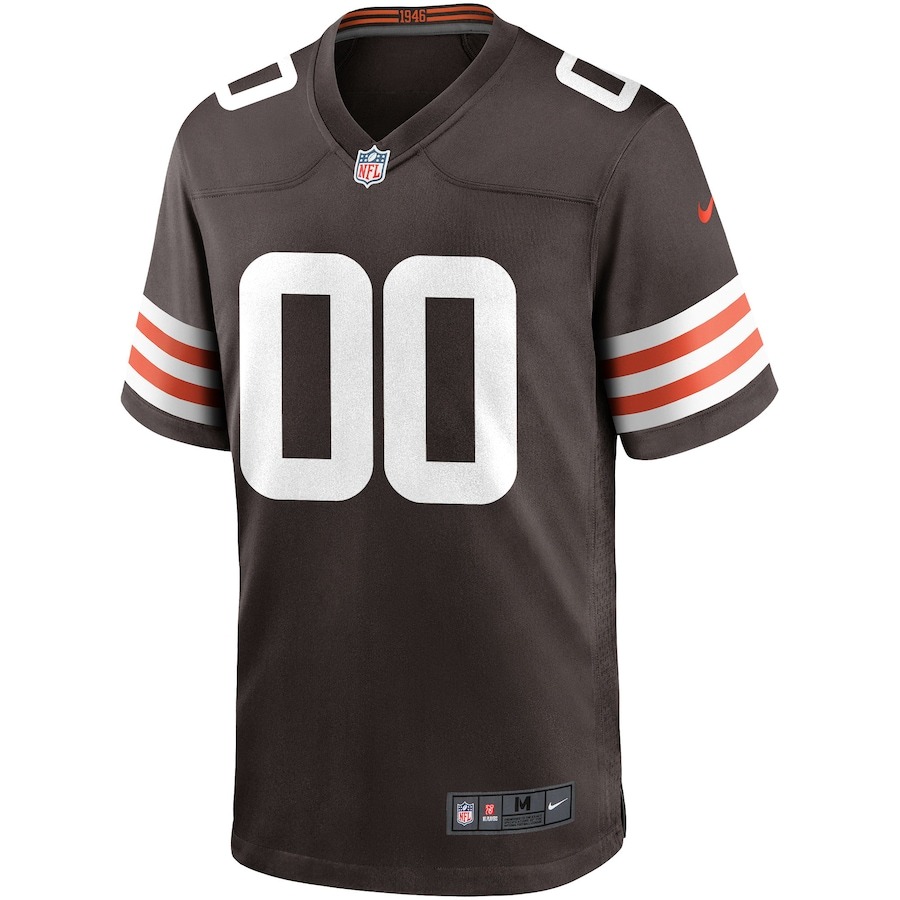 Men's Nike Cleveland Browns Brown Custom Game Jersey - ujerseystore