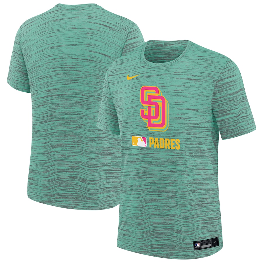 Youth San Diego Padres Nike Mint Authentic Collection City Connect Velocity Performance T-Shirt - ujerseystore