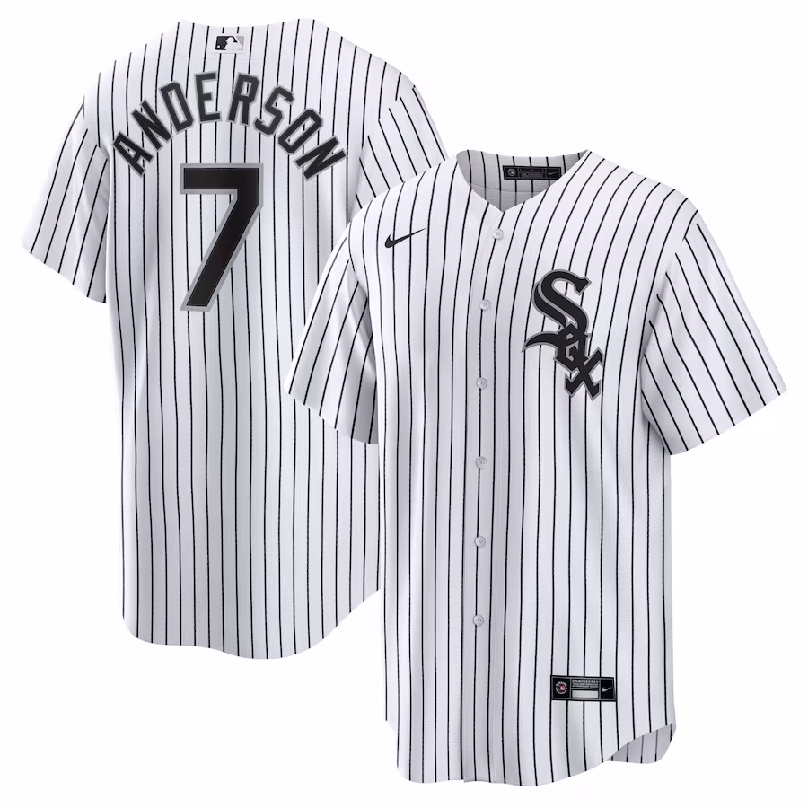 Men's Chicago White Sox Tim Anderson Nike White Home Replica Player Jersey - ujerseystore
