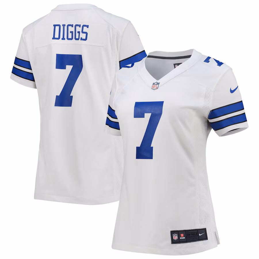 Women's Dallas Cowboys Trevon Diggs Nike White Game Jersey - ujerseystore