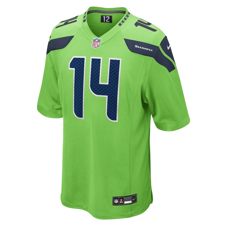 Men's Seattle Seahawks DK Metcalf Nike Neon Green  Game Jersey - ujerseystore