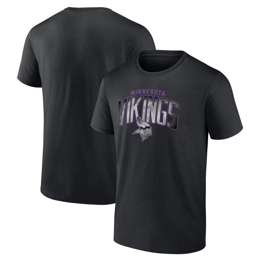 Men's Minnesota Vikings Black Smoke Arch T-Shirt - ujerseystore