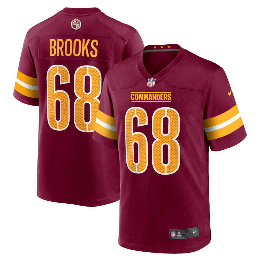 Men's Washington Commanders Curtis Brooks Nike Burgundy  Game Jersey - ujerseystore