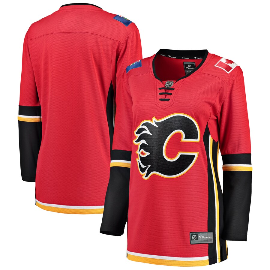 Women's Calgary Flames Fanatics Branded Red/Black Premier Breakaway Alternate Jersey - ujerseystore
