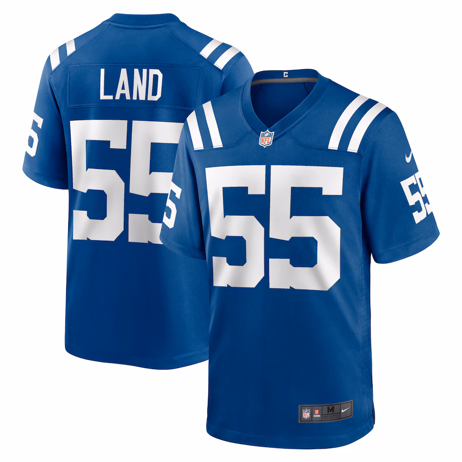 Men's Indianapolis Colts Isaiah Land Nike  Royal Team Game Jersey - ujerseystore