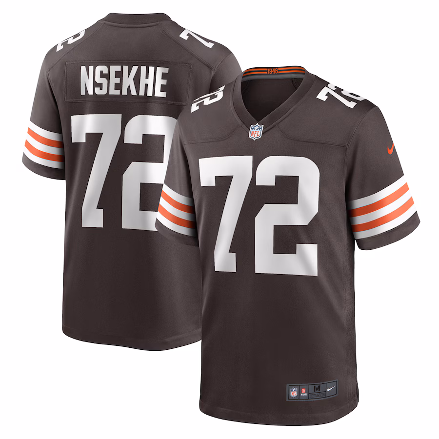 Men's Cleveland Browns Ty Nsekhe Nike  Brown  Game Jersey - ujerseystore