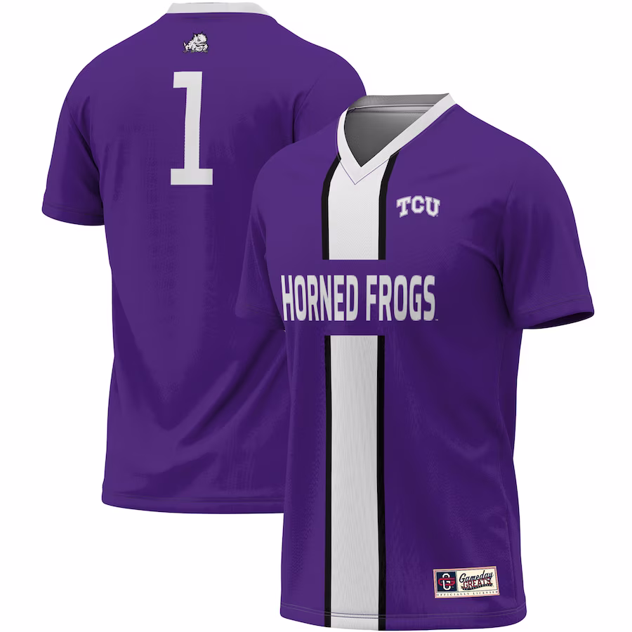 #1 TCU Horned Frogs ProSphere Unisex Lightweight Soccer Jersey - Purple - ujerseystore
