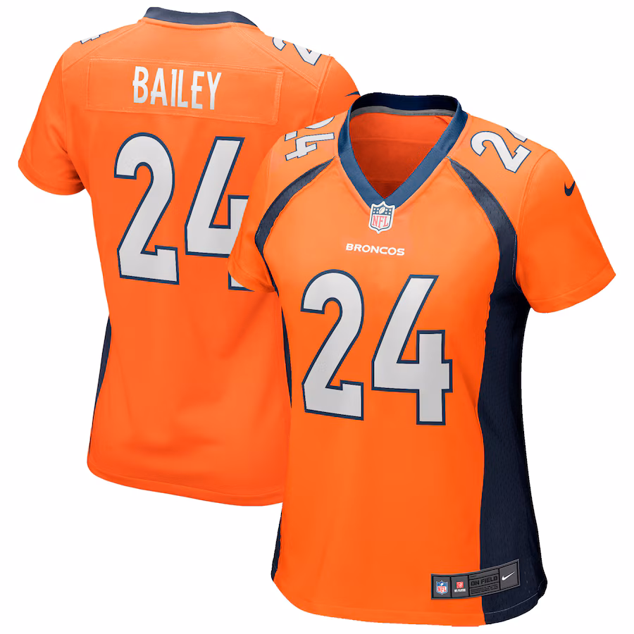 Women's Denver Broncos Champ Bailey Nike Orange Game Retired Player Jersey - ujerseystore