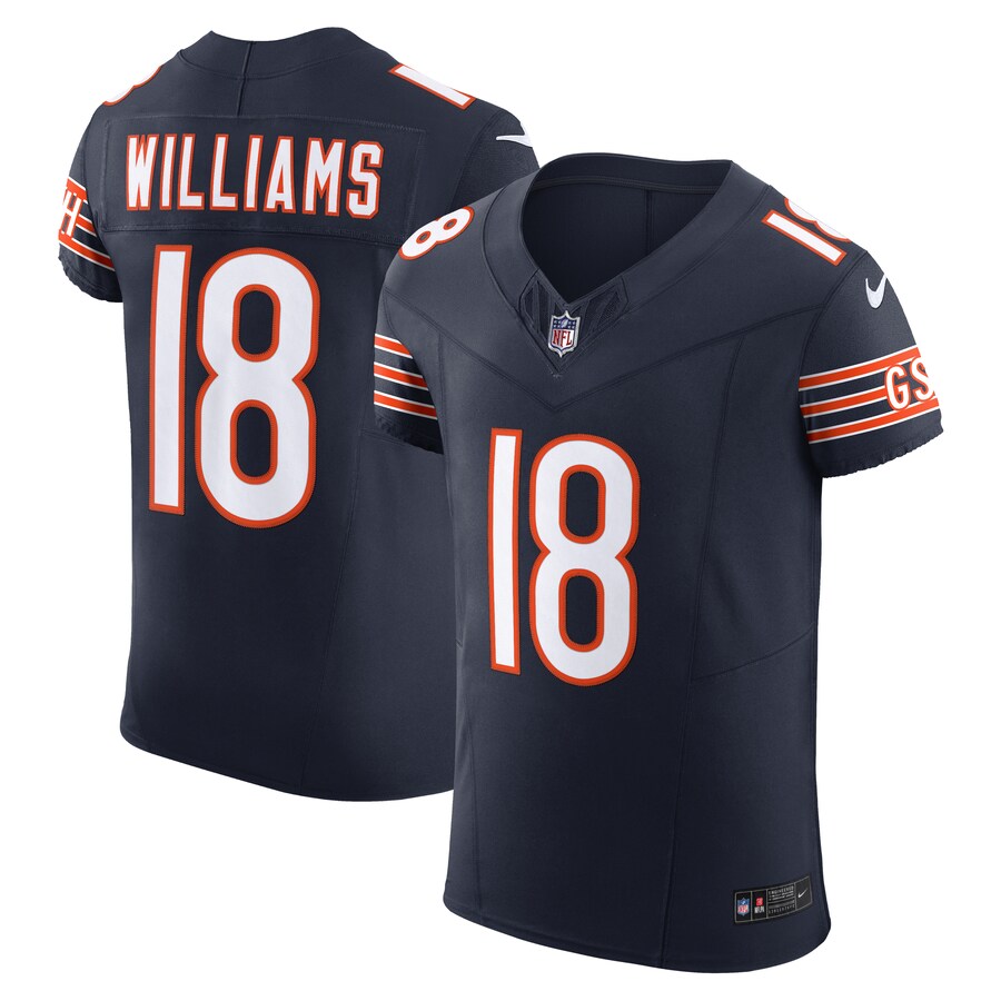 Men's Chicago Bears Caleb Williams Nike Navy Team Vapor F.U.S.E. Elite Jersey - ujerseystore