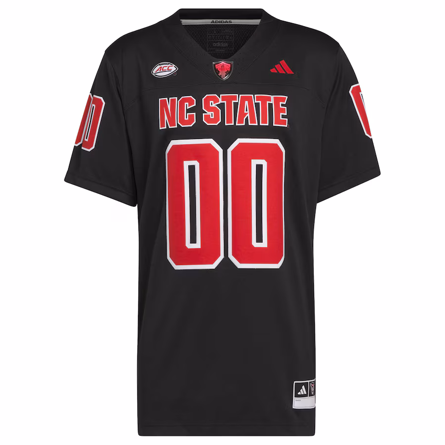 Men's adidas #00 Black NC State Wolfpack Premier Strategy Jersey - ujerseystore