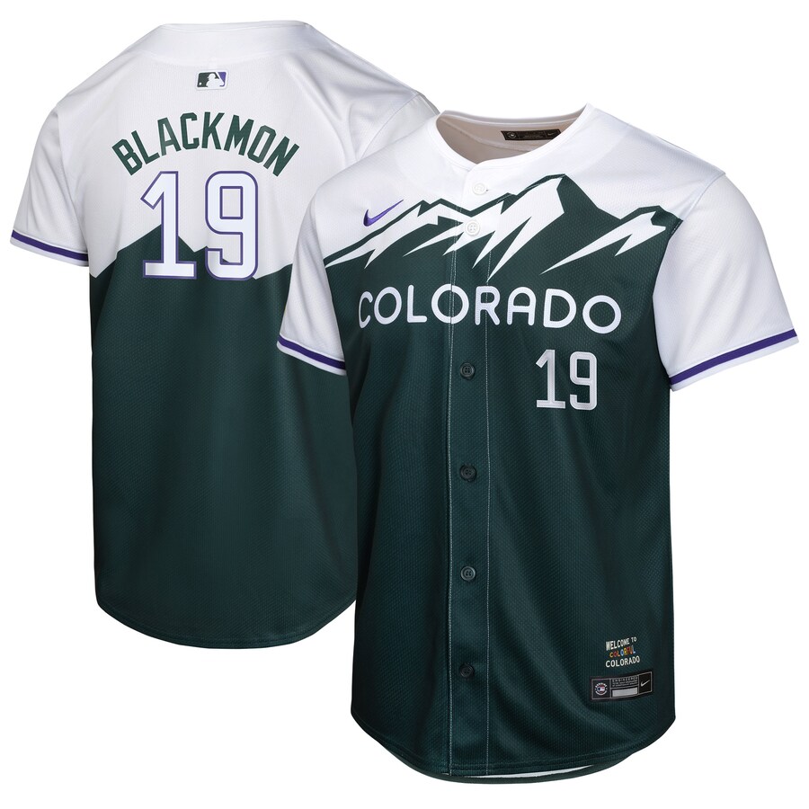 Youth Colorado Rockies Charlie Blackmon Nike Green City Connect Limited Player Jersey - ujerseystore