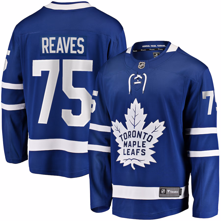 Men's Toronto Maple Leafs Ryan Reaves Fanatics Blue Home Breakaway Jersey - ujerseystore