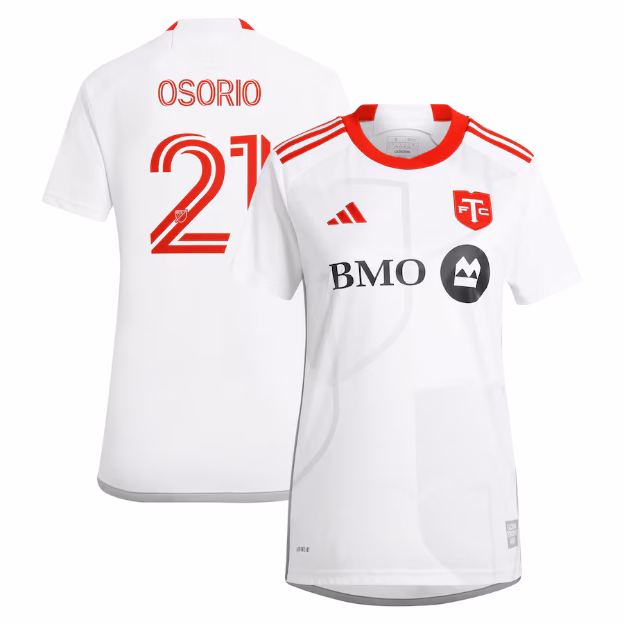 Women's Toronto FC Jonathan Osorio adidas White 2024 GTA Kit Replica Player Jersey - ujerseystore