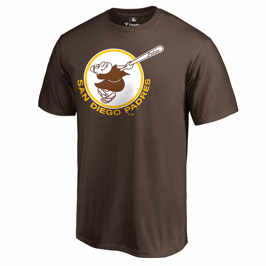 Men's San Diego Padres Brown Cooperstown Collection Forbes 2 T-Shirt - ujerseystore
