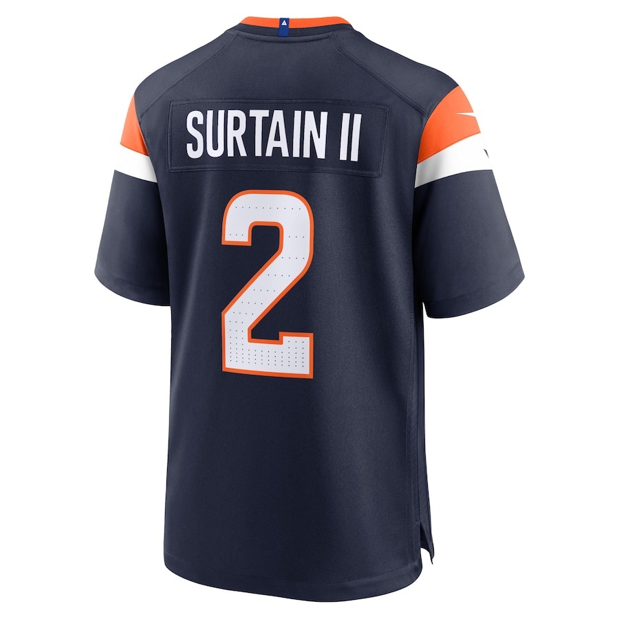 Men's Denver Broncos Patrick Surtain II Nike Navy Alternate Game Jersey - ujerseystore