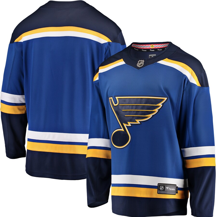 Men's St. Louis Blues Fanatics Branded Blue Breakaway Home Jersey - ujerseystore