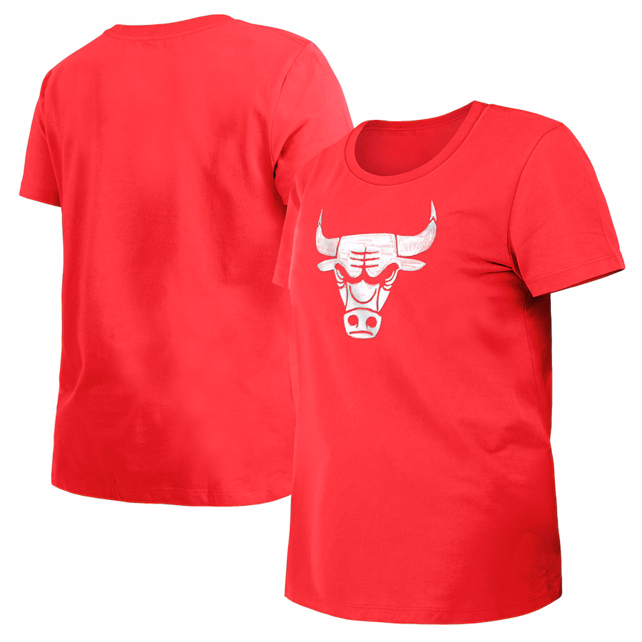 Women's Chicago Bulls New Era Red 2023/24 City Edition T-Shirt - ujerseystore