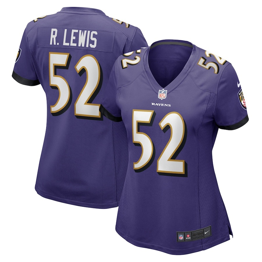 Women's Baltimore Ravens Ray Lewis Nike Purple Retired Player Jersey - ujerseystore