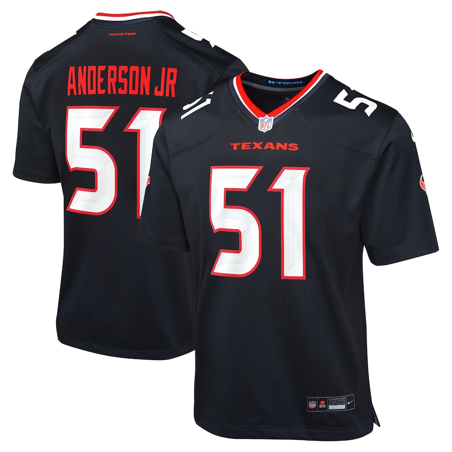 Youth Houston Texans Will Anderson Jr. Nike Navy Game Jersey - ujerseystore