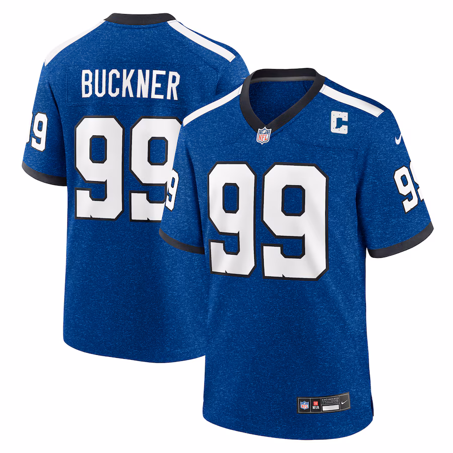 Men's Indianapolis Colts DeForest Buckner Nike Royal Indiana Nights Alternate Game Jersey - ujerseystore