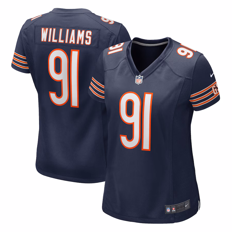 Women's Chicago Bears Chris Williams Nike Navy Game Jersey - ujerseystore