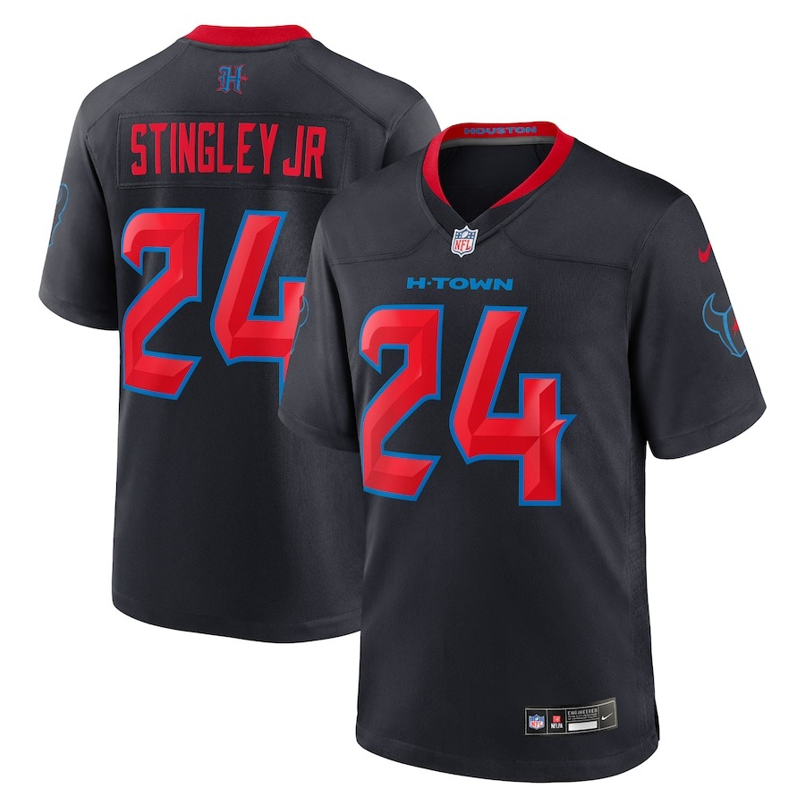 Men's Houston Texans Derek Stingley Jr. Nike Navy 2nd Alternate Game Jersey - ujerseystore