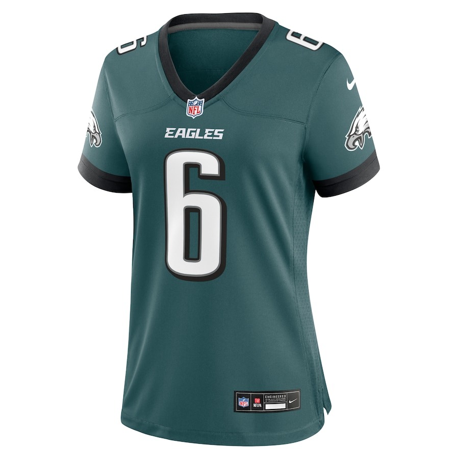 Women's Philadelphia Eagles DeVonta Smith Nike Midnight Green Team Game Jersey - ujerseystore