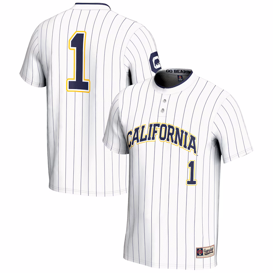 Youth GameDay Greats #1 White Cal Bears Lightweight Softball Jersey - ujerseystore