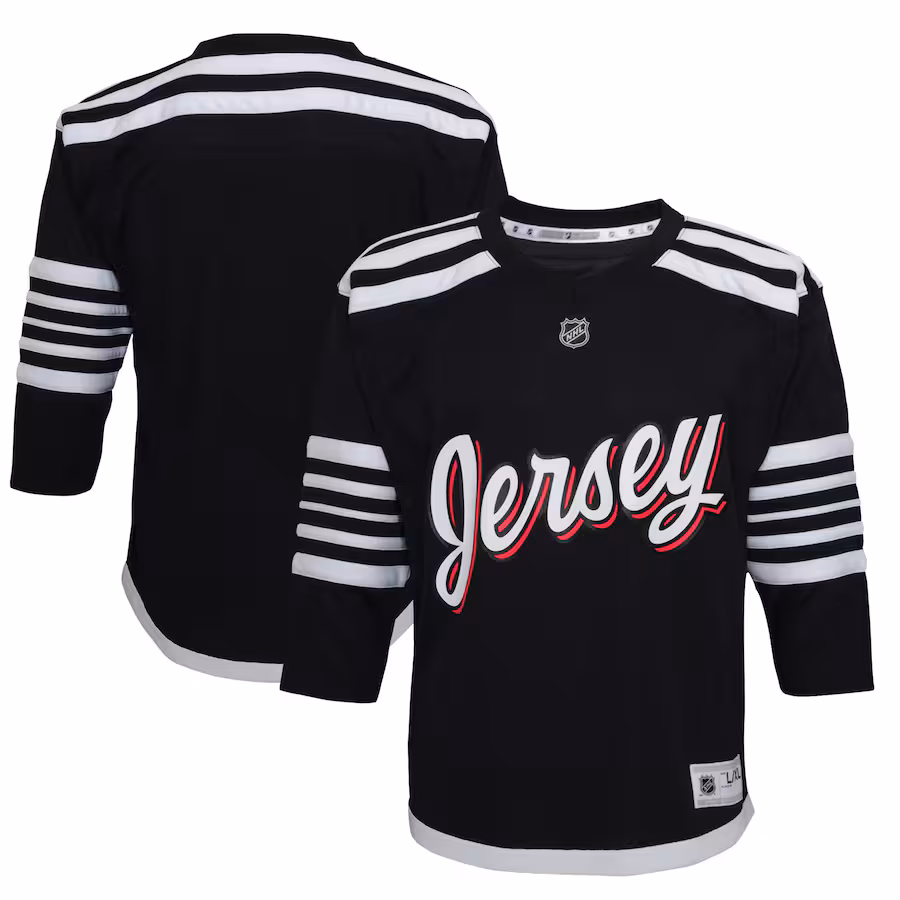 Youth New Jersey Devils Black 2021/22 Alternate Replica Jersey - ujerseystore