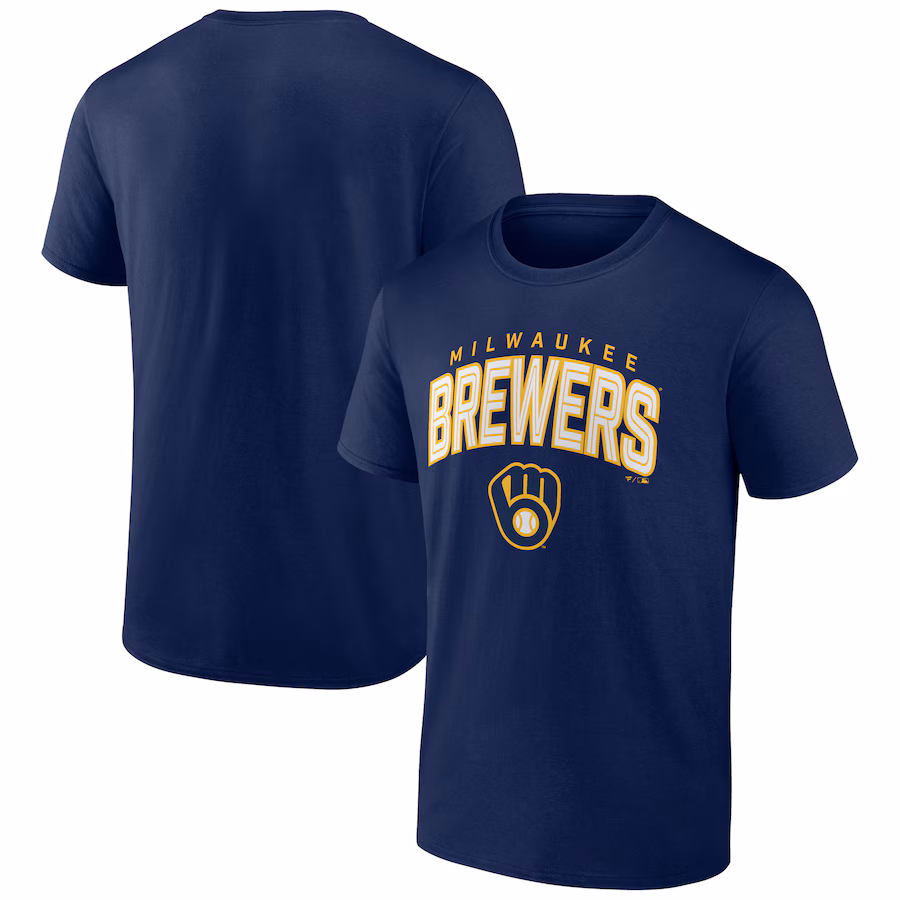 Men's Milwaukee Brewers Navy Master the Game T-Shirt - ujerseystore