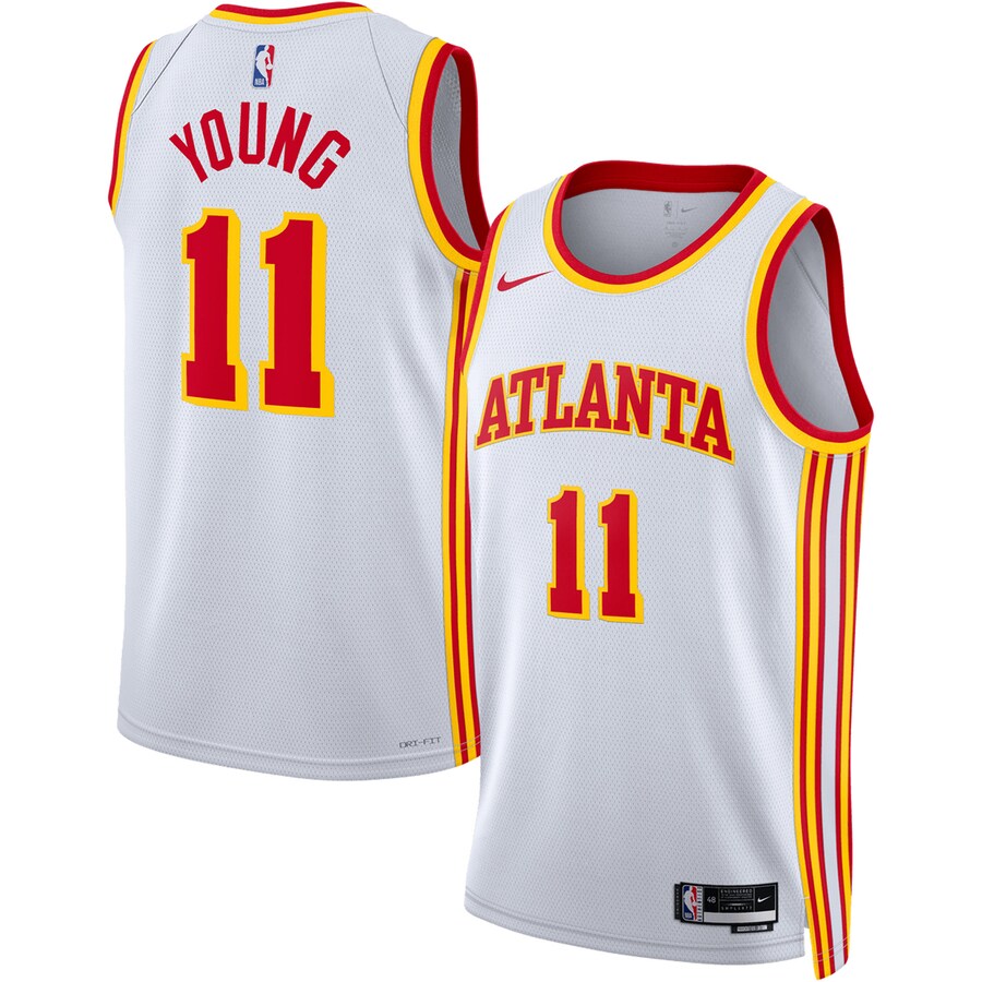 Unisex Atlanta Hawks Trae Young Nike White Swingman Jersey - Association Edition - ujerseystore