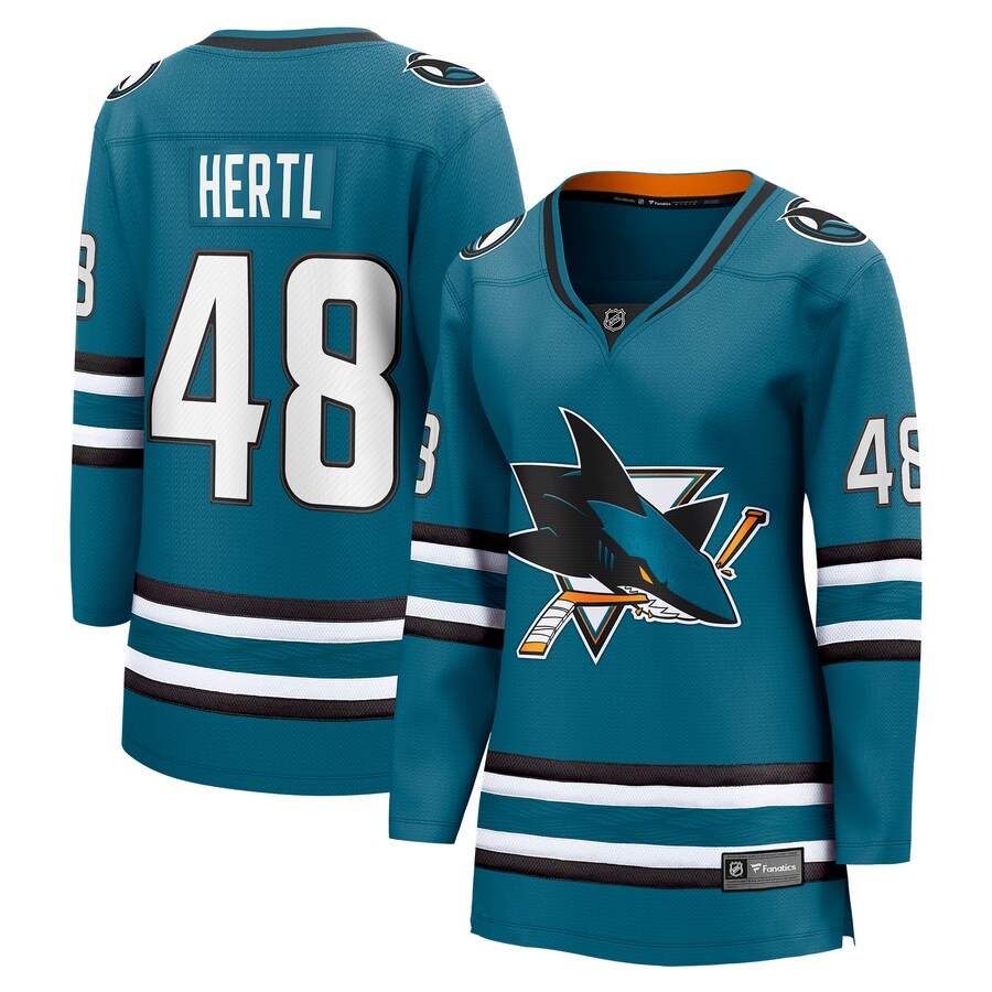 Women's San Jose Sharks Tomas Hertl Fanatics Branded Teal Home Breakaway Player Jersey - ujerseystore