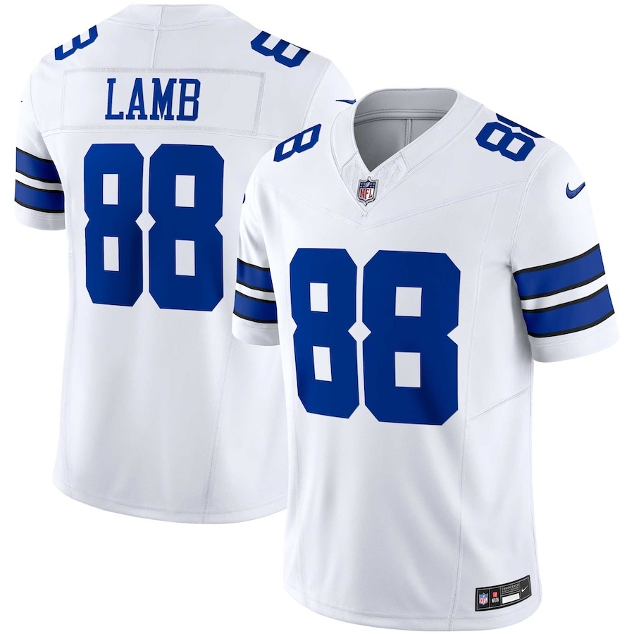 Men's Dallas Cowboys CeeDee Lamb Nike White Vapor F.U.S.E. Limited Jersey - ujerseystore