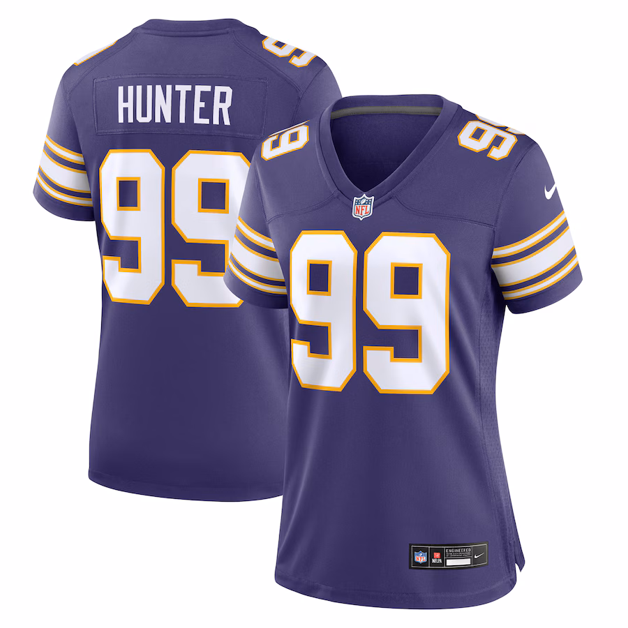 Women's Minnesota Vikings Danielle Hunter Nike Purple Classic Player Game Jersey - ujerseystore