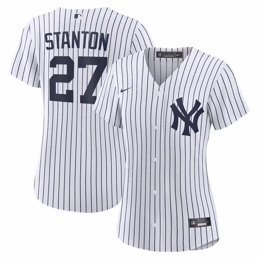 Women's New York Yankees Giancarlo Stanton Nike White Home Replica Player Jersey - ujerseystore