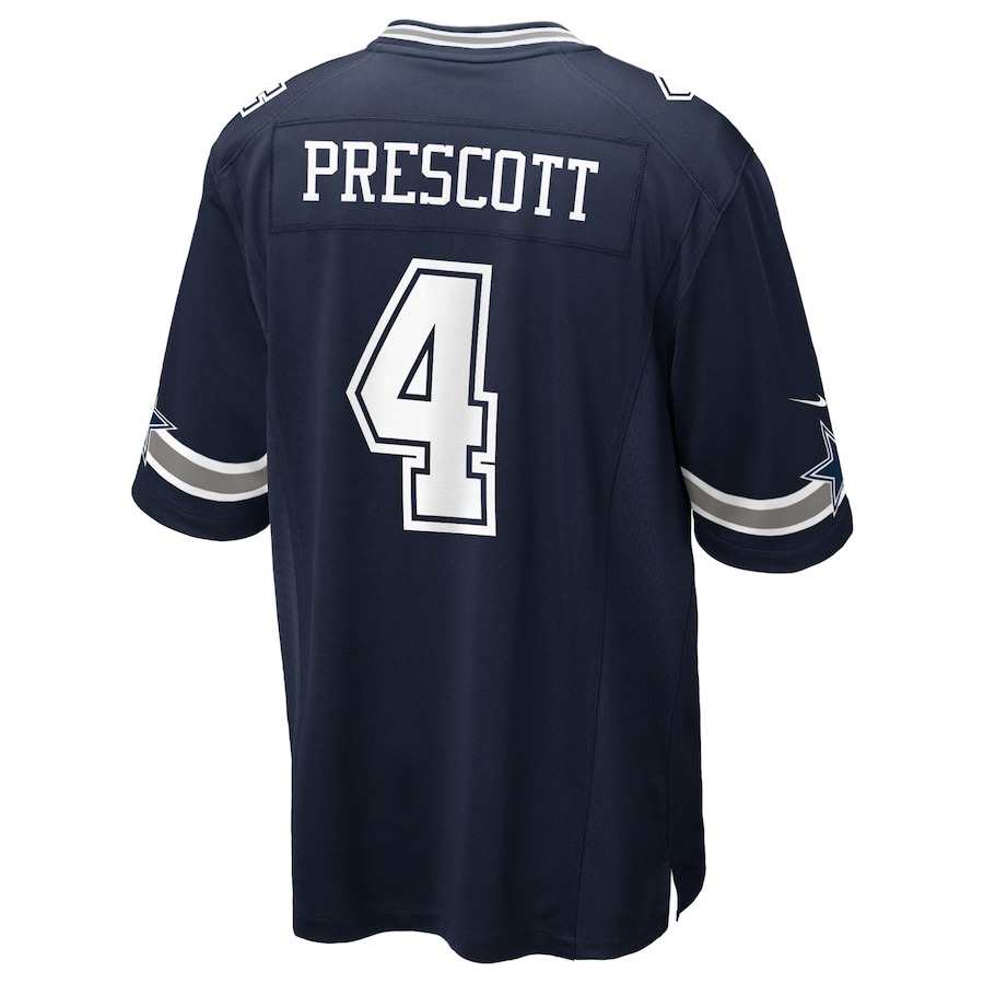 Youth Dallas Cowboys Dak Prescott Nike Navy Game Jersey - ujerseystore