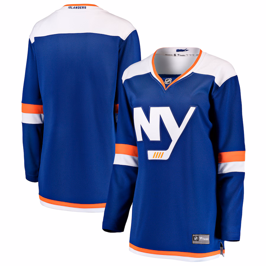Women's New York Islanders Fanatics Blue Alternate Breakaway Blank Jersey - ujerseystore