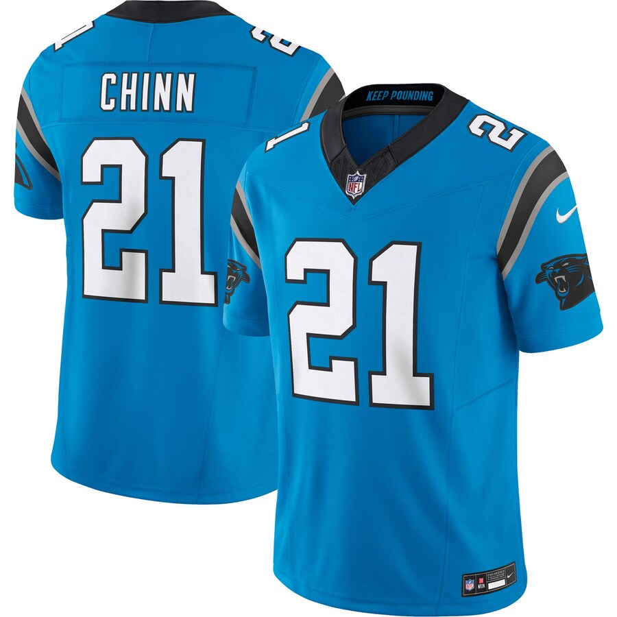 Men's Carolina Panthers Jeremy Chinn Nike Blue Vapor F.U.S.E. Limited Jersey - ujerseystore