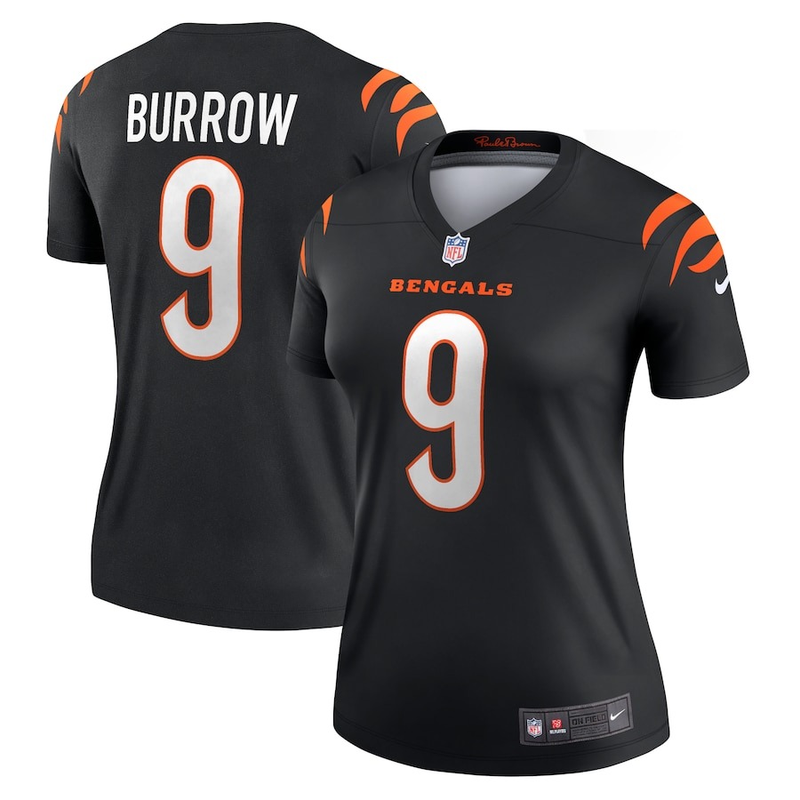 Women's Cincinnati Bengals Joe Burrow Nike Black Legend Jersey - ujerseystore