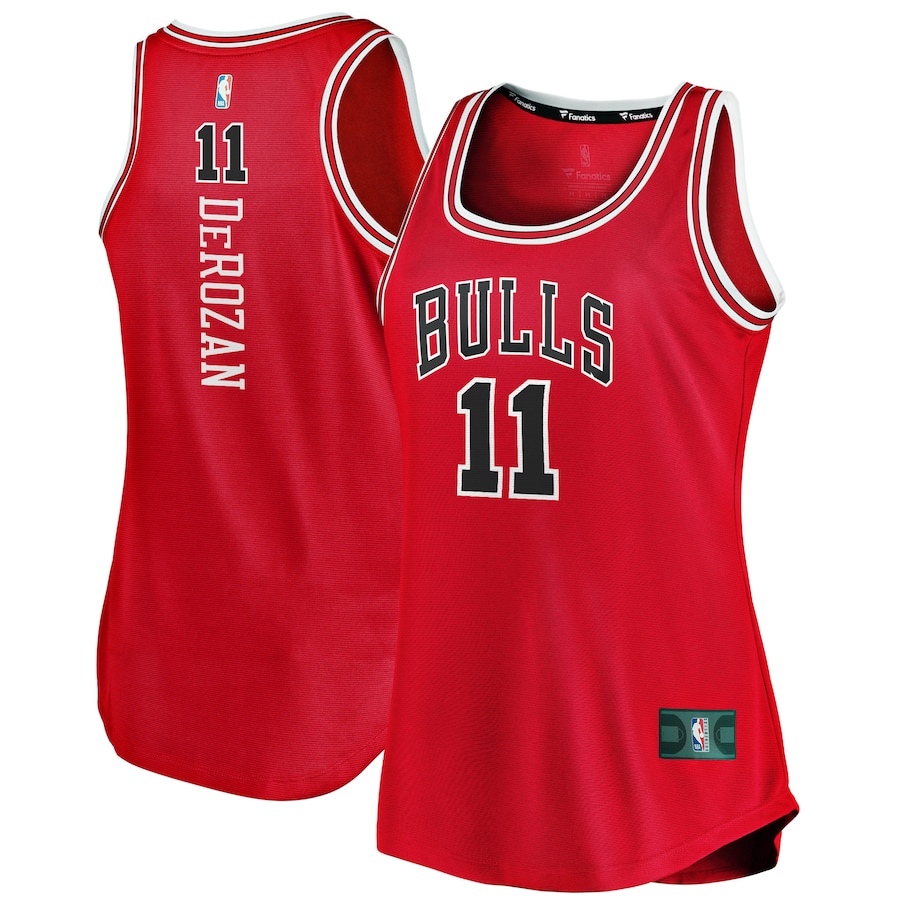 Women's Chicago Bulls DeMar DeRozan Fanatics Red Fast Break Tank Jersey - Icon Edition - ujerseystore
