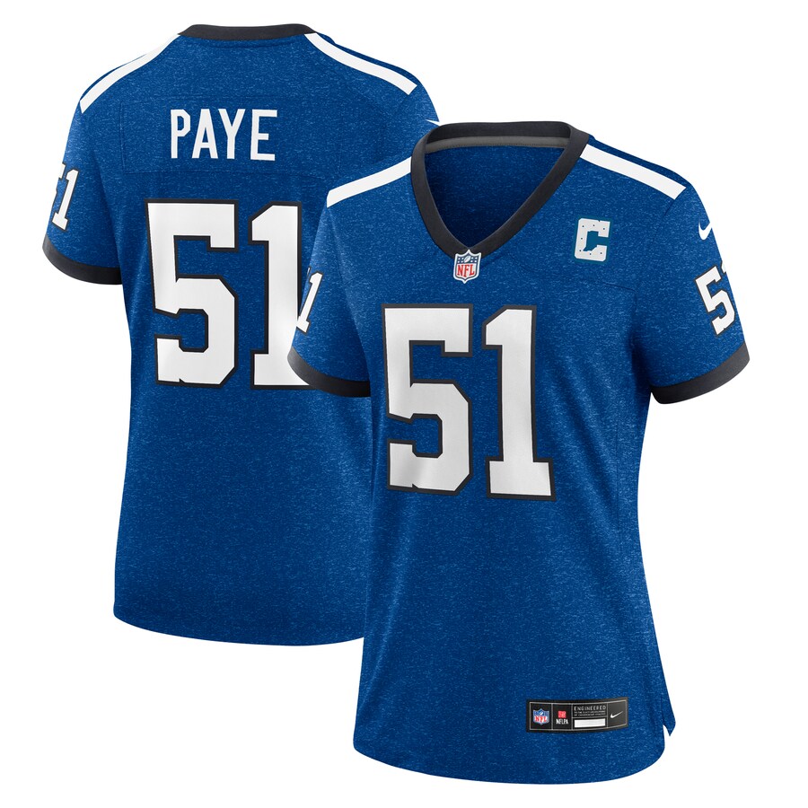 Women's Indianapolis Colts Kwity Paye Nike Royal Indiana Nights Alternate Game Jersey - ujerseystore