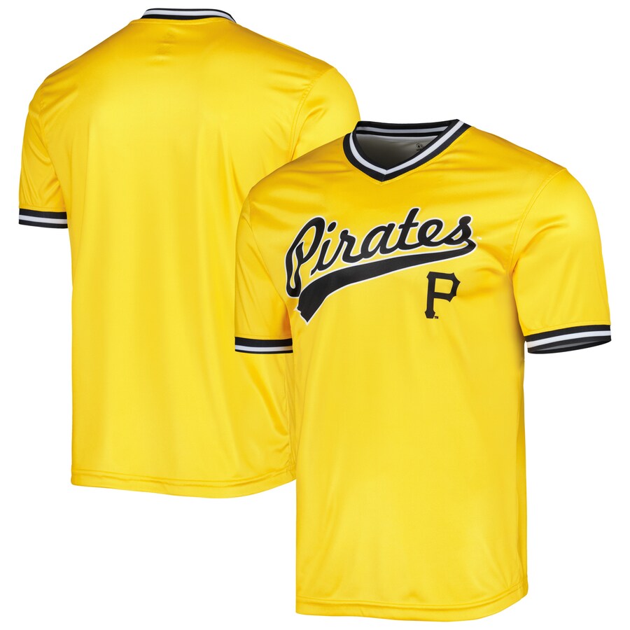 Men's Pittsburgh Pirates Stitches Gold Cooperstown Collection Team Jersey - ujerseystore