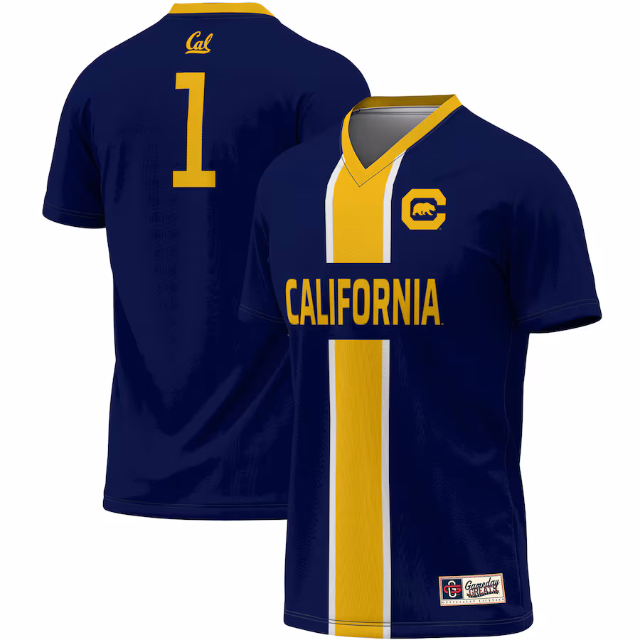 Unisex ProSphere #1 Navy Cal Bears Lightweight Soccer Jersey - ujerseystore