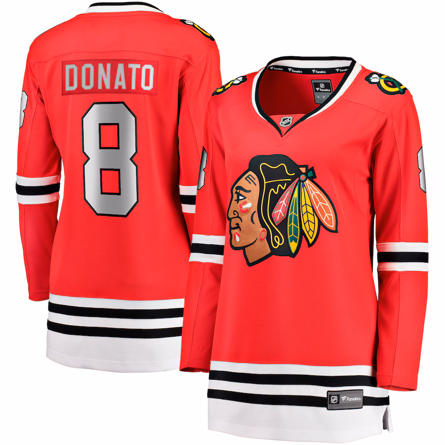 Women's Chicago Blackhawks Ryan Donato Fanatics Red Home Breakaway Player Jersey - ujerseystore