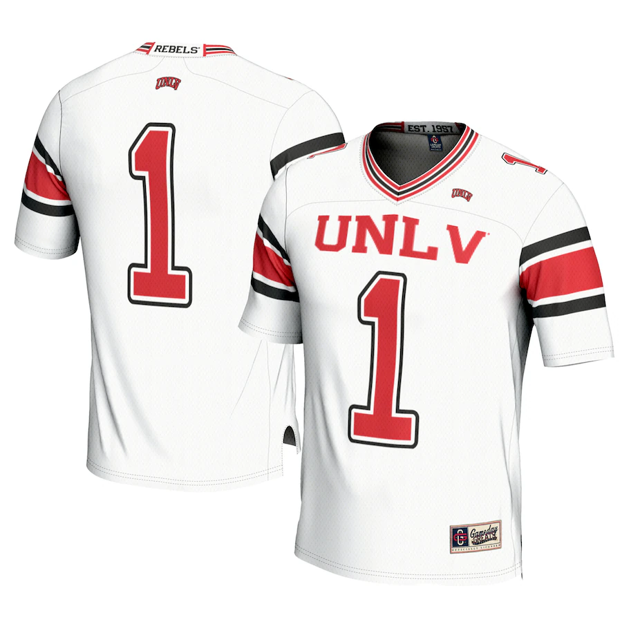 Youth GameDay Greats #1 White UNLV Rebels Football Jersey - ujerseystore