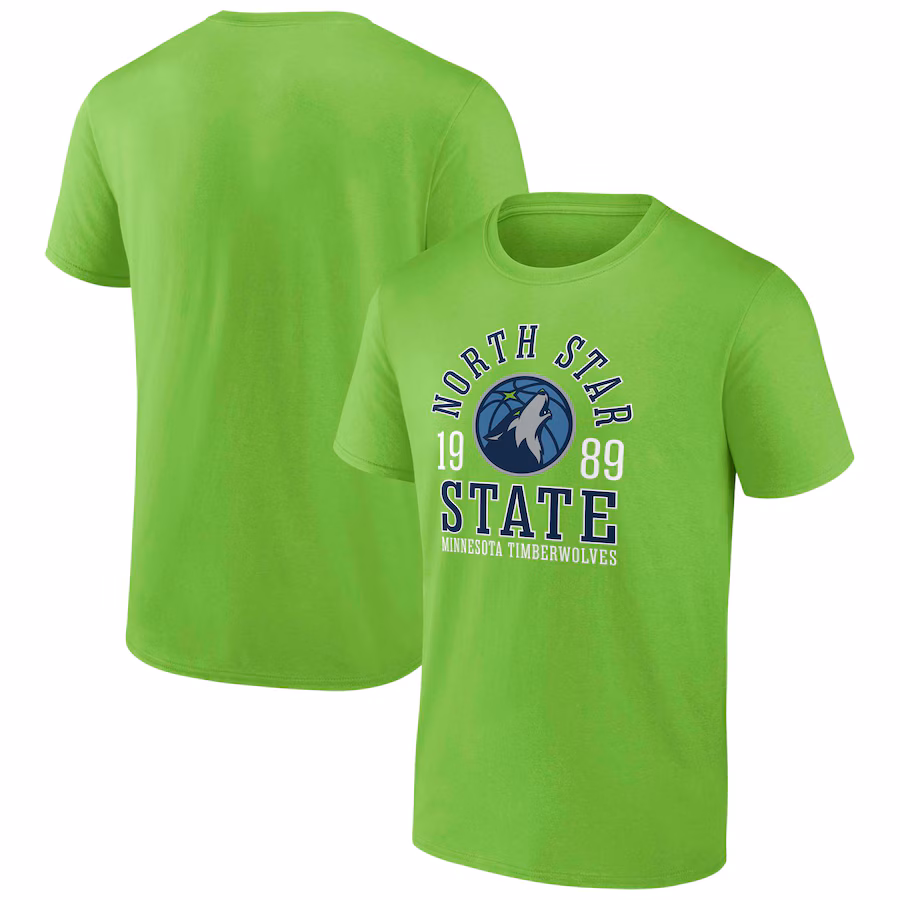 Men's Minnesota Timberwolves  Fanatics Green The Extras Iconic T-Shirt - ujerseystore